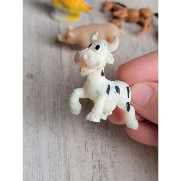 Farm animals variety toy cow chicken pig llama set figure - Picture 7 of 8
